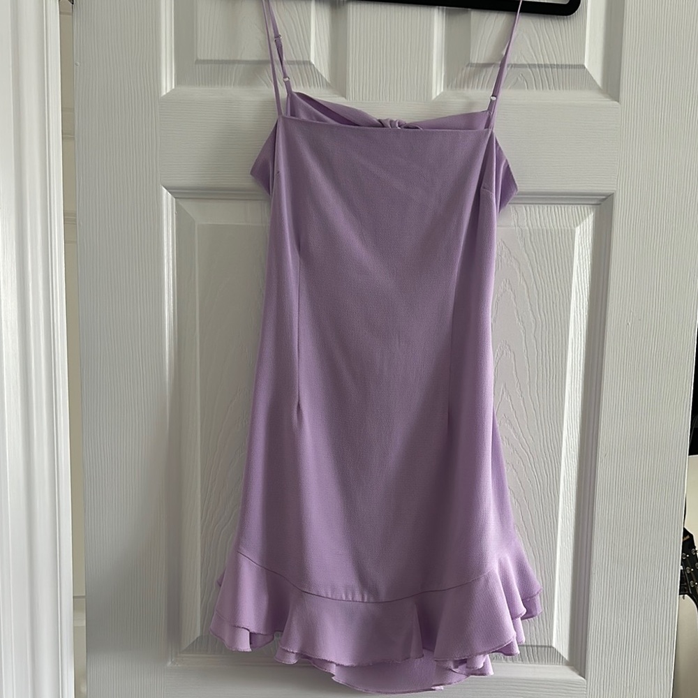 Lucy in the Sky Lilac Ruffle Hem Dress